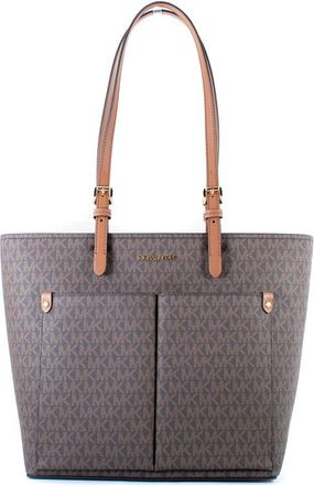 Michael Kors Brown Canvas Tote Womens Bag