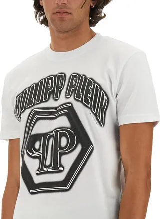 Philipp Plein Logo Print T-Shirt - White