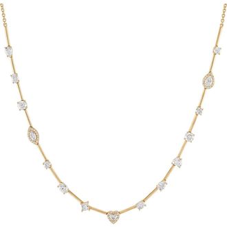 Eden Presley Rock Candy Necklace in Yellow Gold - Diamond at Nordstrom, Size 16