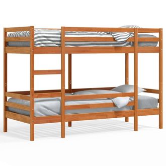 Berkfield Home Bunk Bed without Mattress Wax Brown 80x200 cm Solid Wood Pine
