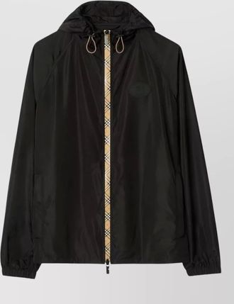 Burberry check hooded jacket