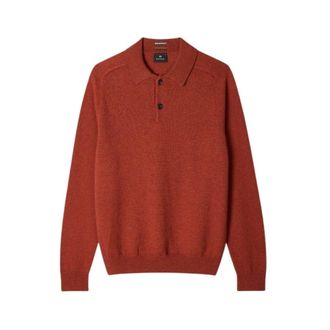 Paul Smith Polo shirt van katoenpiqu&eacute; - Heren - Tops - Oranje - Maat: L Katoen