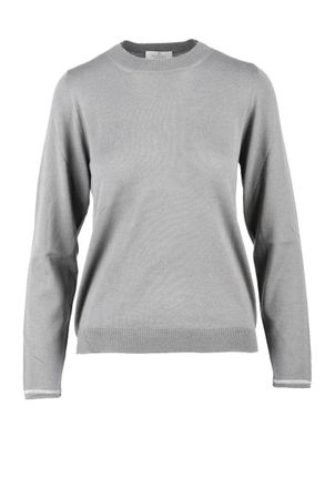 PANICALE Under Jacket Sweater Wool Silk - Grey