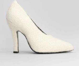 Magda Butrym Pumps Loom Pumps In Beige Cotton