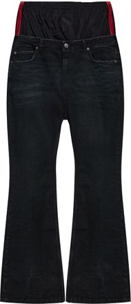 Balenciaga Jeans con design a pi&ugrave; strati - Nero