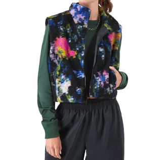 Champion Womens French Terry Reversable Vest In Floral Print Glitch