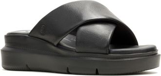 Hush Puppies Uplift Leer Dames Zwarte Sandalen