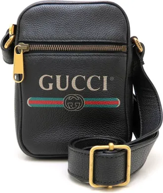 Gucci Black Leather Shoulder Bag (Pre-Owned)