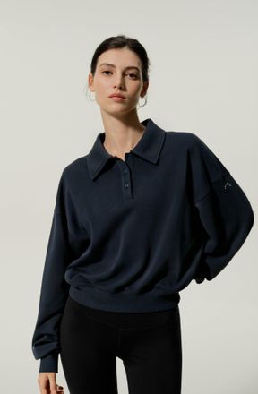 LilySilk Womens Heirloom 89 Polo Sweatshirt