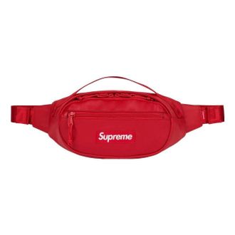 SUPREME Leather Shoulder Bag Red SUP-FW23-0831