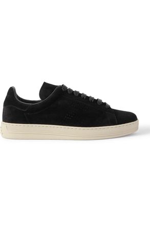 Tom Ford Warwick Perforated Suede Sneakers