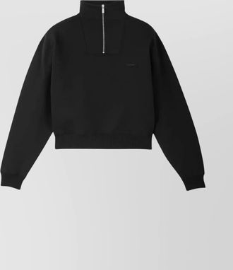 Jacquemus ribbed trucker zip-up sweatshirt