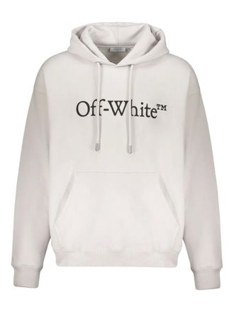 Off-white logo-detail hoodie - men - Fabric - S