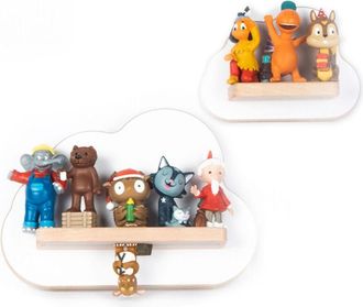 VCM Colgante De Estante De Madera Boarti Estante De Ahorro De Espacio Dimensiones: Al. 16 X An. 22 X P. 5 Cm Colgante Elegante Estante De Almacenamiento E