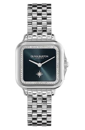 Olivia Burton Grosvenor Bracelet Watch, 28mm in Blue at Nordstrom