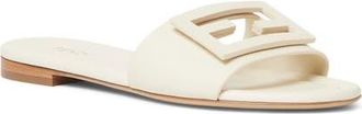 Fendi Baguette Leather Slide Sandal in Pergamena Medio at Nordstrom, Size 36.5