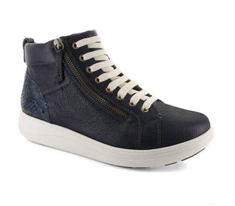 Strive Footwear Womens Kensington Sneakers - Wide In Denim Snake