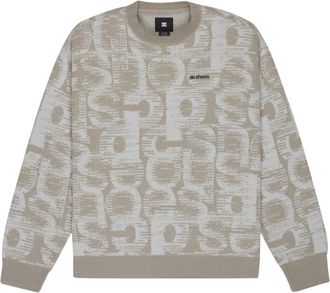 DC Blitxed Sweat - Heren - Ronde hals truien - Beige - L - Truien & Vesten