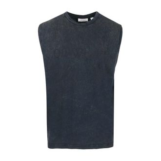 Off-white Sleeveless T-shirt - male - Off White - Sleeveless Tops - Blue - S - Tops