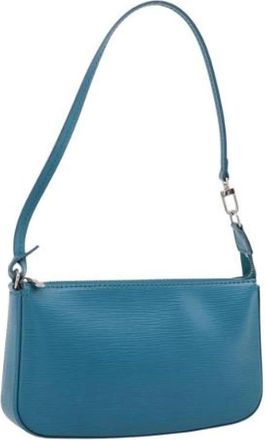Louis Vuitton Tweedehands leren Louis Vuitton tassen - Dames - Vintage Schoudertas - Blauw - ONE Size - Vintage