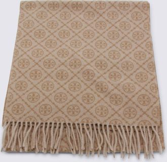 Tory Burch Scarfs Light And Natural-Donna
