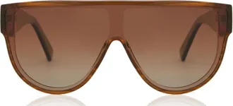 SmartBuy Collection Single Lens Full Rim Plastic Mens Sunglasses Tortoiseshell Size 138 - Free Lenses - SmartBuy Collection