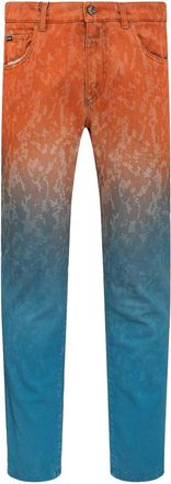 Dolce & Gabbana Gradient Logo Patch Jeans