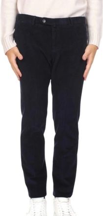 BRIGLIA 1949 Broeken, Heren, Blauw, S, Katoen, Cellular Broek