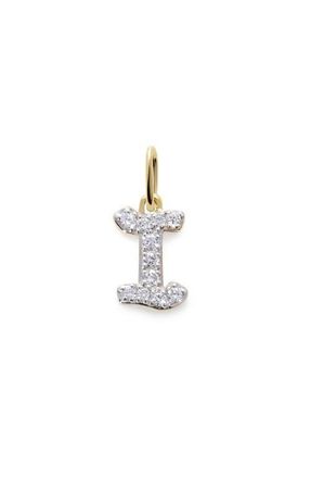 Monica Vinader Lab Grown Diamond Initial Pendant Charm in 14K Gold I at Nordstrom