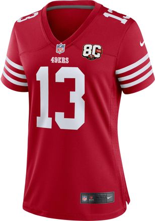 Nike Brock Purdy San Francisco 49ers 80th Anniversary Nike Womens NFL Game Jersey in Red | 67NWSAGH9BF-WN2