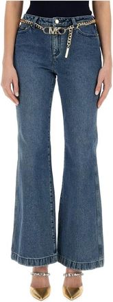 Michael Kors Flared Jeans - Dames - Flared Jeans - Blauw - XS - Jeans