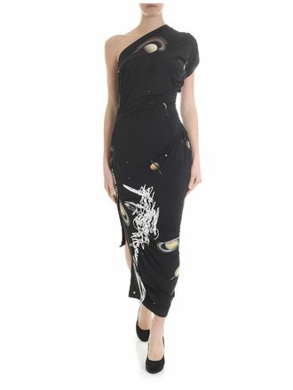 Vivienne Westwood Andalouse dress with black galaxy motif