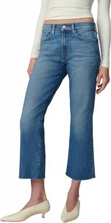 Joe's Callie Raw Hem Cropped Bootcut Jeans In Blue