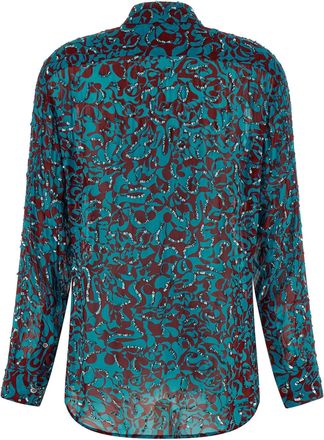 Dries Van Noten Clavelly Shirt - Teal