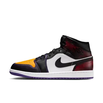 Nike Jordan Mens Air Jordan 1 Mid SE Shoes in Red | IQ9383-611