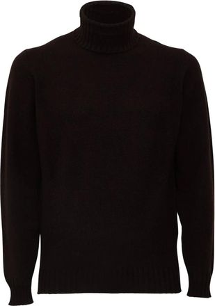 FILIPPO DE LAURENTIIS Truien & Vesten, Heren, Bruin, L, Wol, Turtleneck Sweater