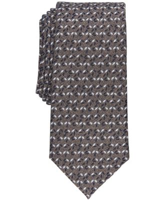 Alfani Mens Slim Neat Tie - Leaf Pattern