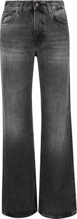 Haikure Flared Jeans, female, Black, Size: W26 Black Spider Style