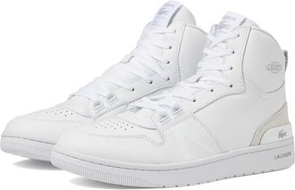 Lacoste L001 Mid Sneakers Mens Shoes White/White : 11.5 M, Leather