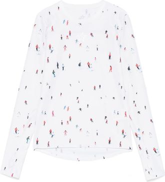 Perfect Moment White X Dede Johnston Crowded Slopes Top - Womens - Polyester/Elastane