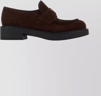 Prada leather loafers