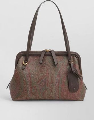 Etro paisley top handle tote shoulder bag