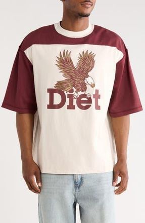 Diet Starts Monday Eagle Yoke Graphic T-Shirt in Maroon/Antique White at Nordstrom Rack, Size Xx-Large