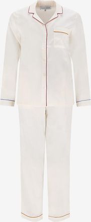 Laurence Tavernier Satin-Pyjama-Set mit Hemdkragen