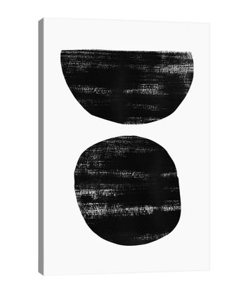 iCanvas Icanvas Abstraction I Black By Nouveau Prints Wall Art