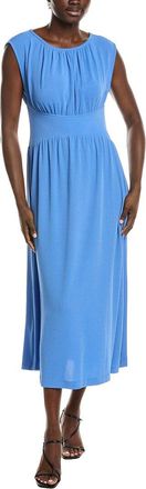 Anne Klein Pebble Jersey Shirred Midi Dress