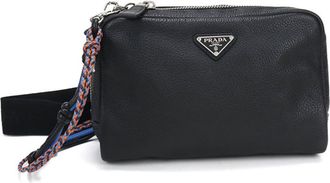 Prada Black Leather Shoulder Bag (Pre-Owned)