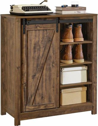 SoBuy Storage Cabinet Sideboard Hallway Shoe Cabinet with Sliding Door,FSB59-N - Sobuy