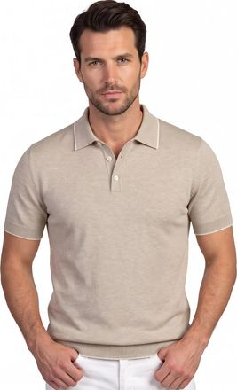 Scotland Blue Poloshirt Scotland Blue beige gem&ecirc;leerd normale fit