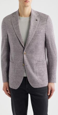 Jack Victor Hartford Mauve M&eacute;lange Knit Linen & Wool Blend Sport Coat at Nordstrom, Size 38Regular